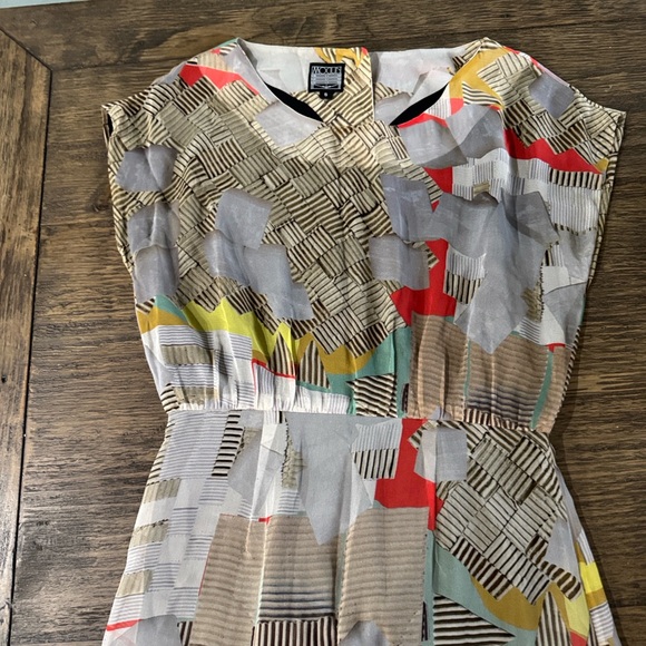 Colorful Geometric Pattern Dress - Picture 3 of 7